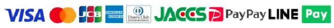 VISA MasterCard JCB AMERICANEXPRESS Diners Club JACCS PayPay LINEPay